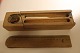 An old pencil box with decorations cut in the wood and flowerdecoration as well
This is an exampel of how the pencil box was in the good old days