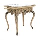 Blue decorated faience tray top Rococo table by the manufacture of Schleswig. Signed circa 1760