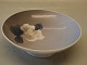 B&G 29-382  Art Nouveau Bowl with flower 5.5 x 16.5 cm FDB decor Eneret B&G Porcelain