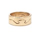 Georg Jensen 18kt gold fusion ring. Ringsize: 57