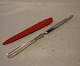 Papirkniv 23.5 cm med rødt etui	 Ascot Sterling Sølv Bestik
