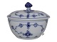 Blue Fluted PlainSmall lidded sugar bowl