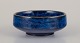 Lauritz Hjorth, Bornholm, Denmark. Small unique ceramic bowl.Blue-toned glaze.