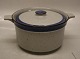 Lidded bowl with handles 11.5 x 22 cm  Christine Blue and Grey  Stoneware Danish Art Pottery Knabstrup