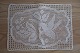 Old place mat with a motiv of a birdBeautiful place mat with crocket work, made by hand36cm x 26cmIn a very good condition