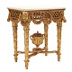 Gilt 18th century Danish Louis XVI marble top console table by N. H. Jardin. H: 84cm. Top: 77x49cm