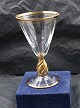 Ida with gold by Holmegaard, Denmark. Schnapps glasses H 8cm - Ö 4.5cm
