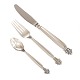 Georg Jensen Queen sterlingsilver lunch cutlery by Johan Rohde 1917 for 12 persons. 40 pieces