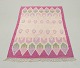 Swedish textile designer.Handwoven carpet in pure wool. Rölakan technique.