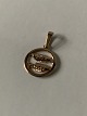 Pisces zodiac sign Charms / Pendant in 8 carat gold
Height 19.80 mm