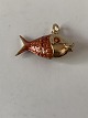 Vedhæng 14 karat guld, udformet som Fisk. Klassisk vedhæng.