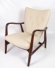 Armchair - Upholstered in White Wool Fabric - Dark Wood - Ib Madsen & Anton 
Schubell - Vik & Blindheim - 1950s
Great condition
