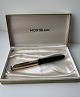 Sort Montblanc Meisterstück  nr. 72 fyldepen med guld-double hætte i original æske