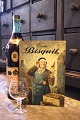 Gammelt Cognac reklameskilt i metal med en fin patina fra Bisquit Dubuche & Co. 
Cognac...