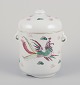 Chinese porcelain container with two lids.