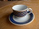Liselund dark blue porcelain by Royal Copenhagen, 
set of coffee cups 072/073.