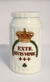 Royal Copenhagen. Apothecary jar. Extr. Nucis Vomic. Height 13 cm. Produced 
before 1923. (1 quality)