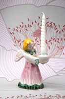 vare nr: L.Hjorth engel H: 11,5cm. rosa