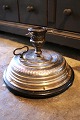 Old German mechanical Christmas tree stand from around 1900 in metal with music 
box...