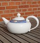 Magnolia Blue Danish porcelain, flat round tea 
pots No 143