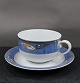 Magnolia Blue Danish porcelain, settings tea cups 
with saucers