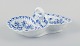 Meissen, Germany. Blue Onion cabaret tray made of porcelain, two-part with 
handle.