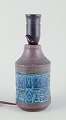 Aldo Londi for Bitossi.Small table lamp in glazed ceramic.