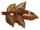 Flora Danica
Large gilded leaf brooch