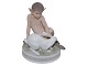 Royal Copenhagen figur 
Pan med kanin