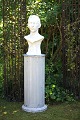 Old French column pedestal in wood with gray color.
H: 85cm...
