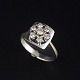Reerslev, Denmark
14 kt white gold ring with brilliant-cut diamonds
Ring, size 59.