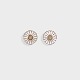 Daisy Earrings – Sterling Silver 925S – Gold-Plated – Anton Michelsen – 1940s
