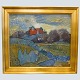Olaf Rude; An oil painting, Allinge Bornholm, Denmark