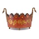 Gilt and red decorated planter / jardiniere. France circa 1840. H: 19cm. L: 31cm
