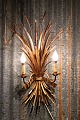 Large gilded Hans Kögl metal wall lamp
in Hollywood Regency style from the 60s...