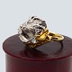 Julia Plana; Ring of 18k gold and white gold, set with diamonds