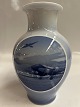 Royal Copenhagen. Vase, Rundskuedagen 1939, Motif of Copenhagen Airport