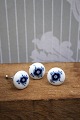 Old Blue Fluted porcelain handles / knobs from Royal Copenhagen for furniture. Dia.: 3cm.