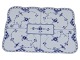 Blue Fluted Full LaceRare extra flat tray from 1898-1923