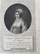 Kobberstik af J.F. Clemens - Portræt af fru Johanne ...