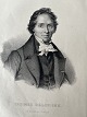 Litografi af Em. Bærentzen - Portræt af den franske ...
