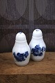 Royal Copenhagen, Blue Flower Braided salt & pepper set.10/8221 and 10/8225...