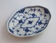 Royal Copenhagen. Blue Fluted Half Lace. Pickle dish. Model 551. Length 18 cm. (1 quality).