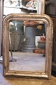 Fransk 1800 tals Louis Philippe sølv kamin spejl med fin dekoreret ramme.H:67cm. B:51,5cm...