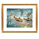 Emil Nolde akvarel. Emil Nolde, 1867-1956, akvarel med motiv i form fire fisk. Signeret "Nolde". Lysmål: 36x47cm. Med ramme: 53x65cm