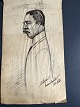 Tegning af Erick Struckmann - Karikatur af Læge "Et ...