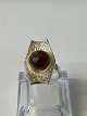 Ladies Ring with Amber Sterling SilverSize 55