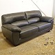 Overpolstret lædersofa199 cm