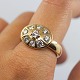 Charlotte Sibbeseb Hansen; Ring i 14 kt. guld med diamanter