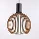 Seppo Koho Octo 4240 Pendel i Birk Sort Laminat eller Valnød Finér Secto Design